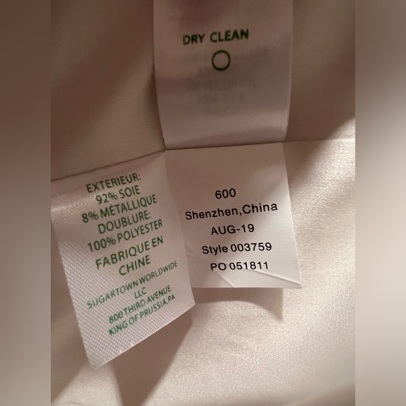 LILLY PULITZER | Belle Flounce Coconut Fish Clip Chiffon silk dress gold size 2 - Picture 6 of 9